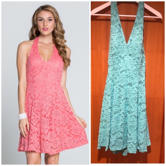 La Scala | NWT Lace halter dress - Picture 2 of 8